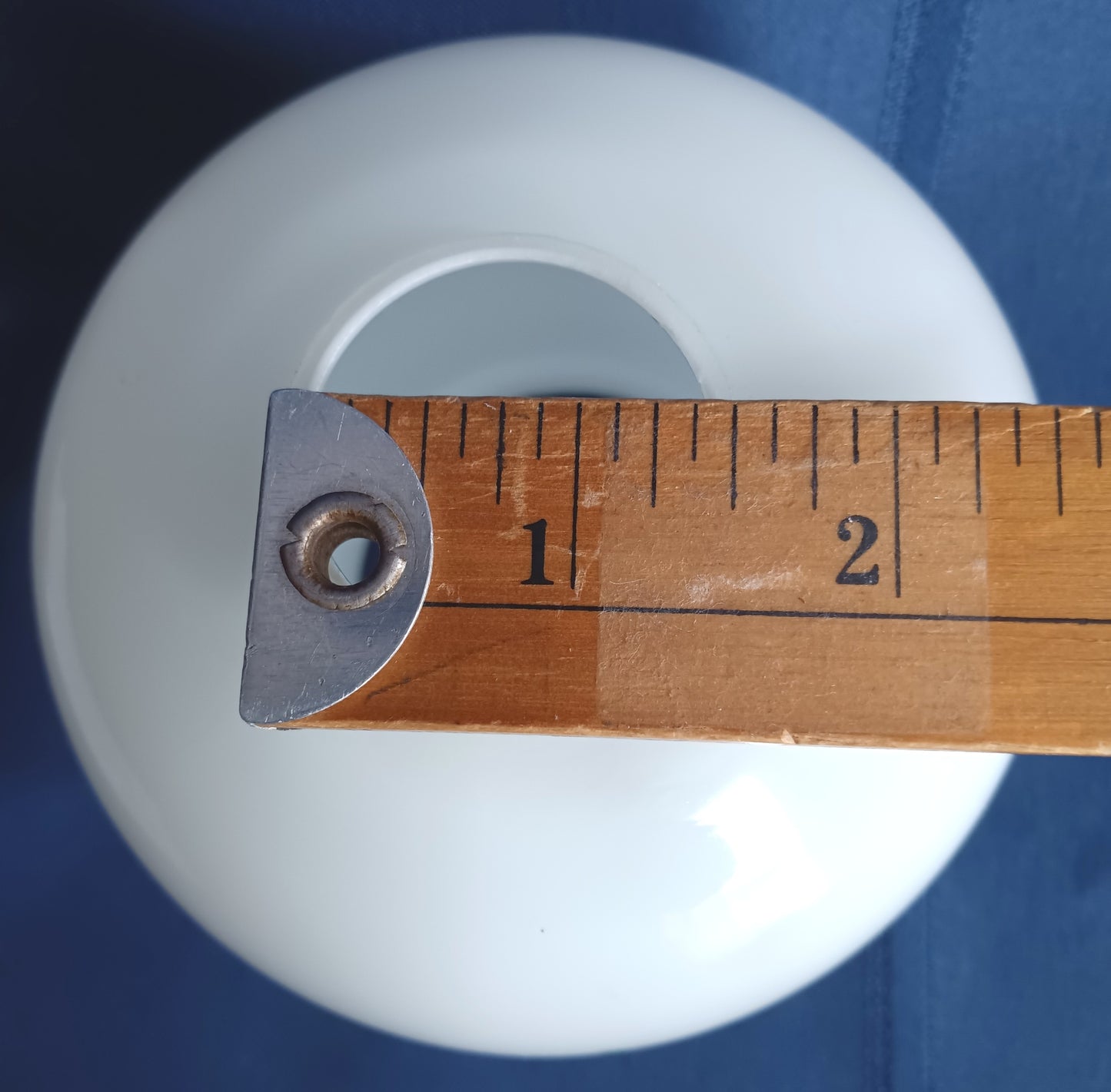 Vintage Small Lipless Glass Lampshade Hand Painted Yellow Red Flower Oblong Ceiling Fan Wall Sconce Fixture Replacement Globe Retro Lighting