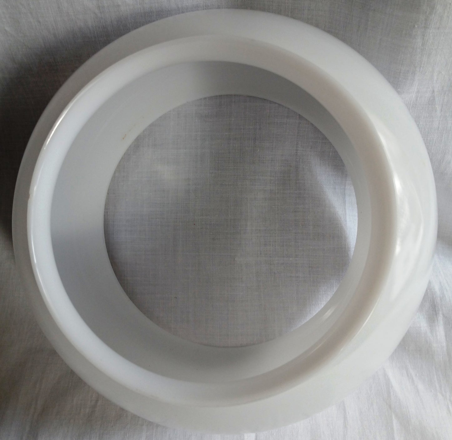 Vintage Opal Glass Gas Pendant Student Lamp Shade Flush Mount Ceiling Cover Light Bedroom Hallway Entryway Globe Retro Lighting 5” Fitter