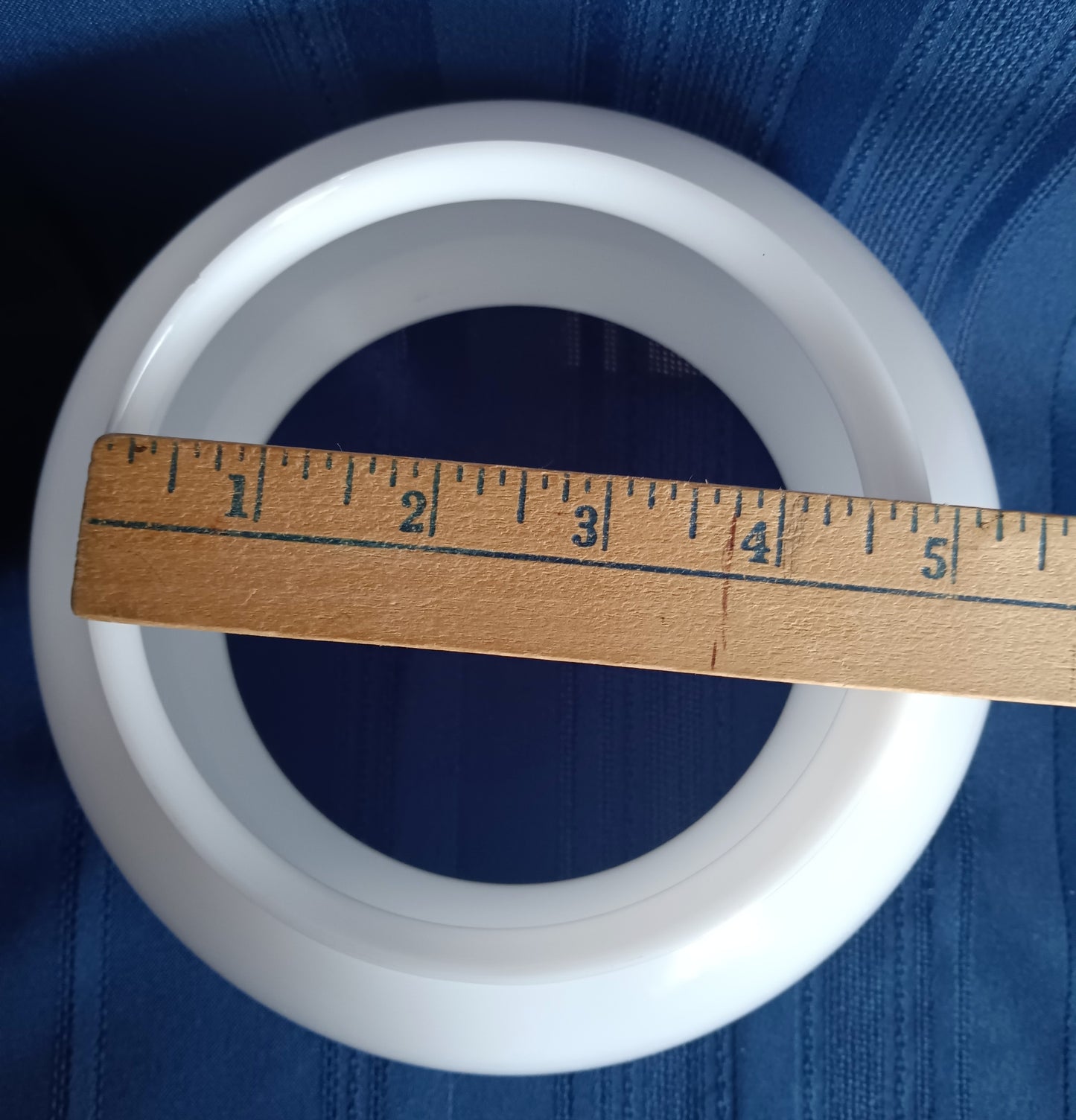 Vintage Opal Glass Gas Pendant Student Lamp Shade Flush Mount Ceiling Cover Light Bedroom Hallway Entryway Globe Retro Lighting 5” Fitter