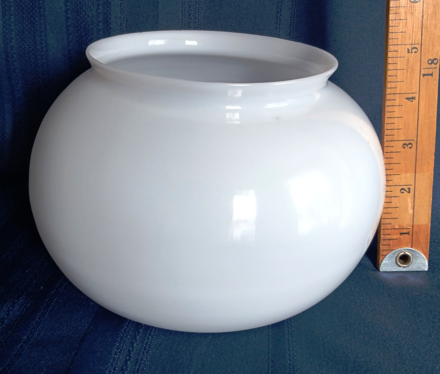 Vintage Opal Glass Gas Pendant Student Lamp Shade Flush Mount Ceiling Cover Light Bedroom Hallway Entryway Globe Retro Lighting 5” Fitter