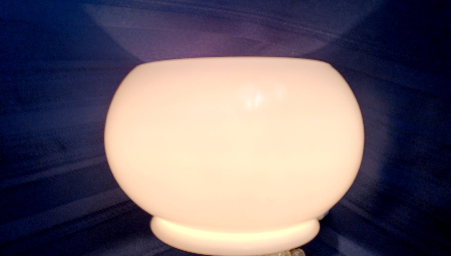 Vintage Opal Glass Gas Pendant Student Lamp Shade Flush Mount Ceiling Cover Light Bedroom Hallway Entryway Globe Retro Lighting 5” Fitter