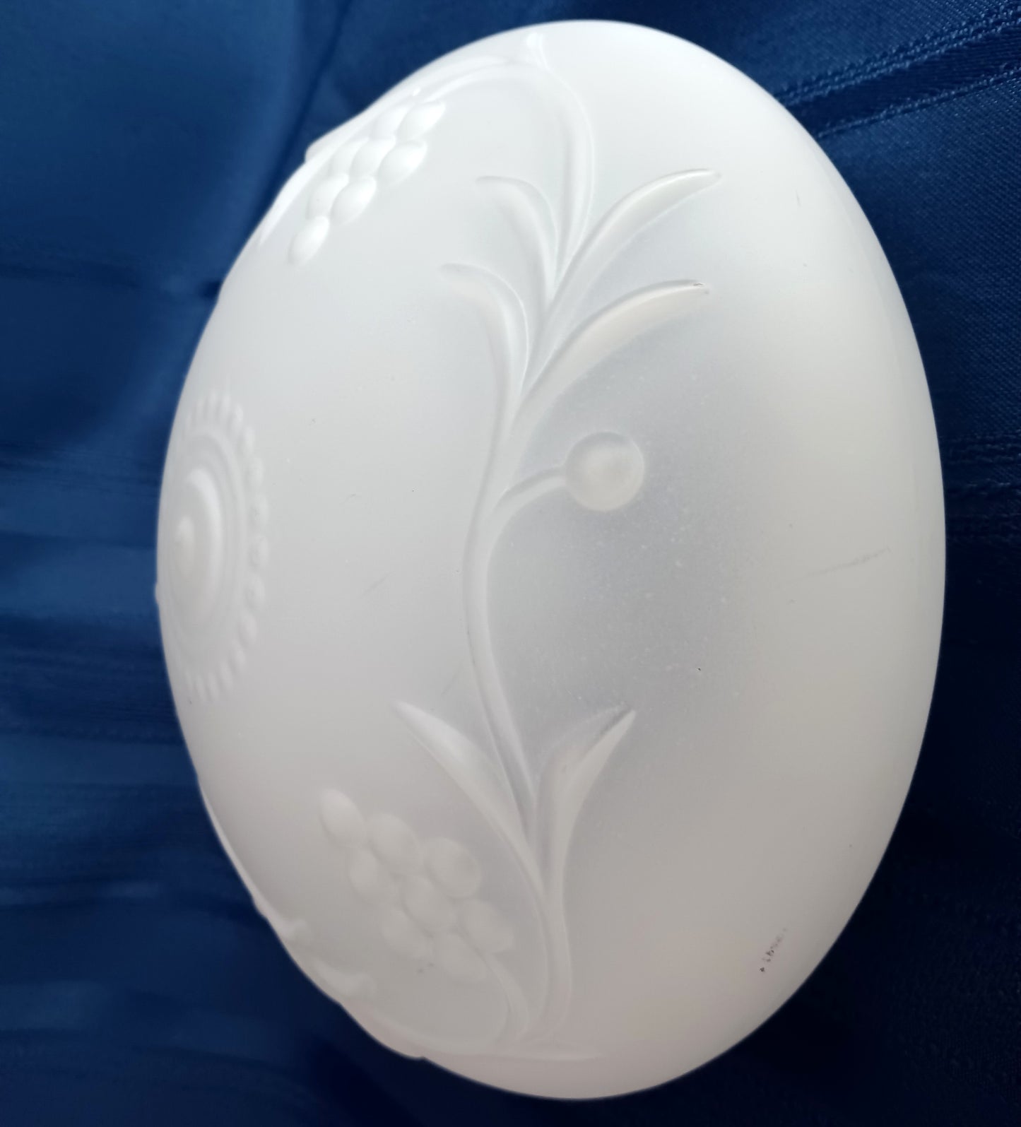 Vintage Replacement Lamp Shade Ceiling Wall Fixture Frosted Glass 3D Grapes and Vines Design Domed Globe Cover Light 6" Fitter