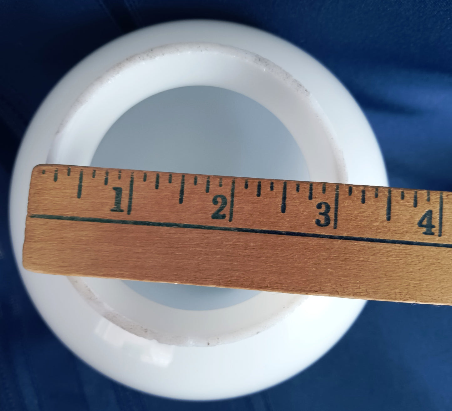 Vintage Milk Glass White Glass Small Replacement Lampshade Flush Mount Ceiling Wall Sconce Cover Light Ball Shape Globe 3.25” Fitter