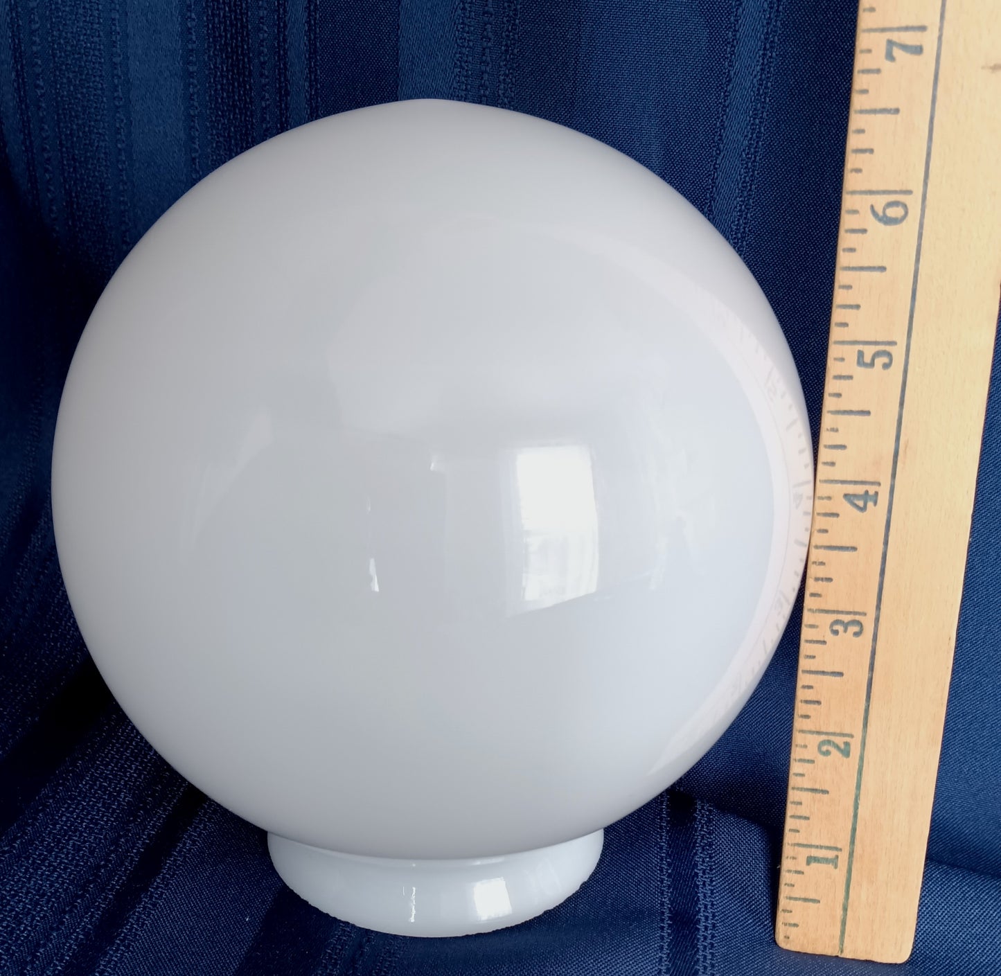 Vintage Milk Glass White Glass Small Replacement Lampshade Flush Mount Ceiling Wall Sconce Cover Light Ball Shape Globe 3.25” Fitter