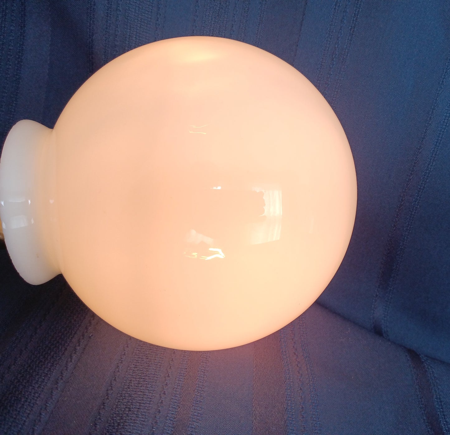 Vintage Milk Glass White Glass Small Replacement Lampshade Flush Mount Ceiling Wall Sconce Cover Light Ball Shape Globe 3.25” Fitter