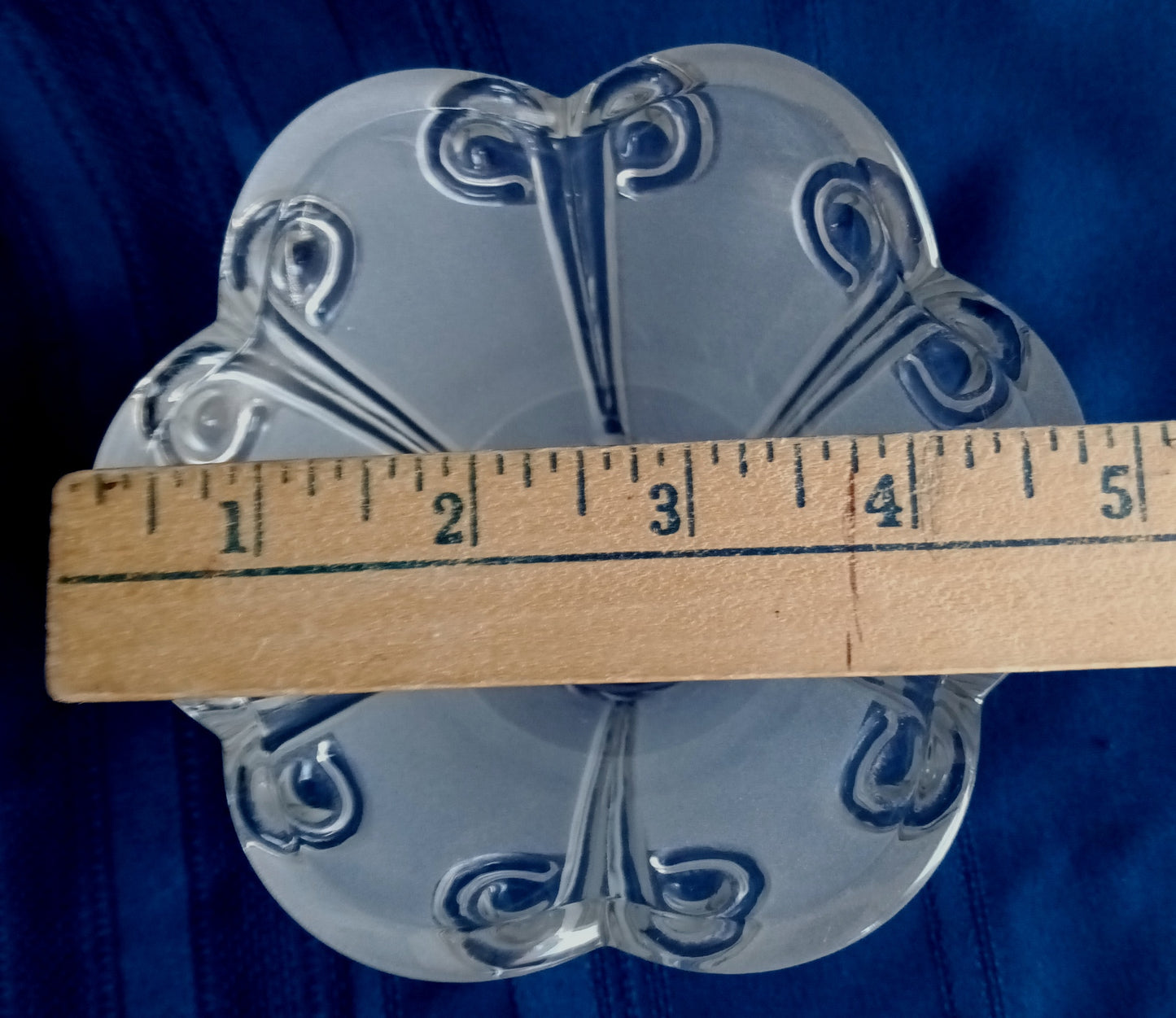 Vintage Clear Frosted Thick Glass Lamp Shade Bell Etched Ceiling Fan Chandelier Wall Sconce Lamp Replacement Light Cover Globe 2.25” Fitter