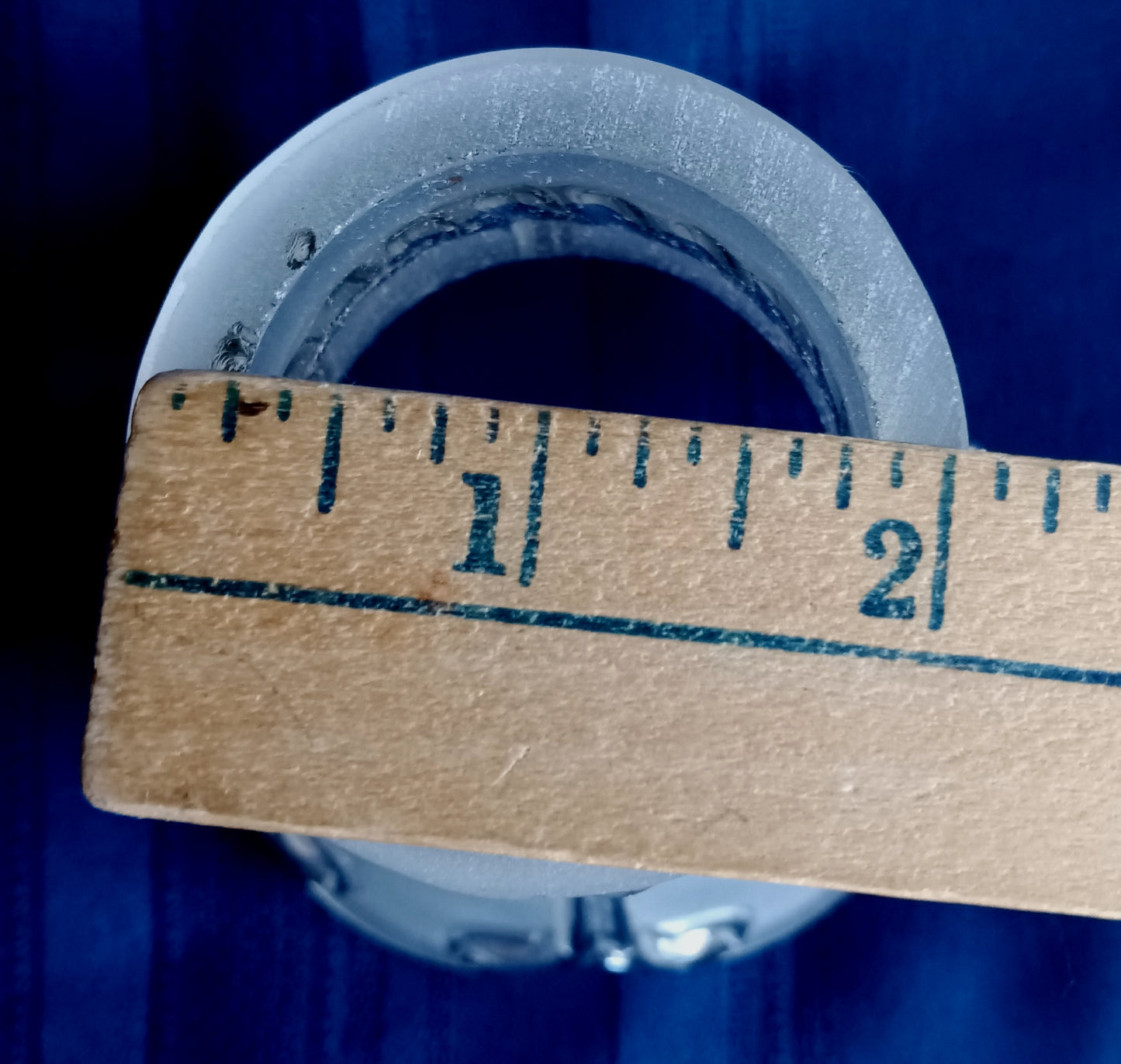 Vintage Clear Frosted Thick Glass Lamp Shade Bell Etched Ceiling Fan Chandelier Wall Sconce Lamp Replacement Light Cover Globe 2.25” Fitter