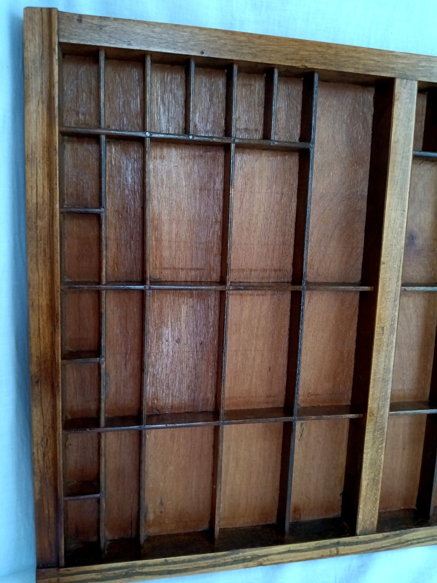 Antique Hamilton Printer Tray Letterpress Drawer Wooden Box 89 Cubbies/Compartments Primitive Shelf Display Jewelry Craft Collectible Rustic