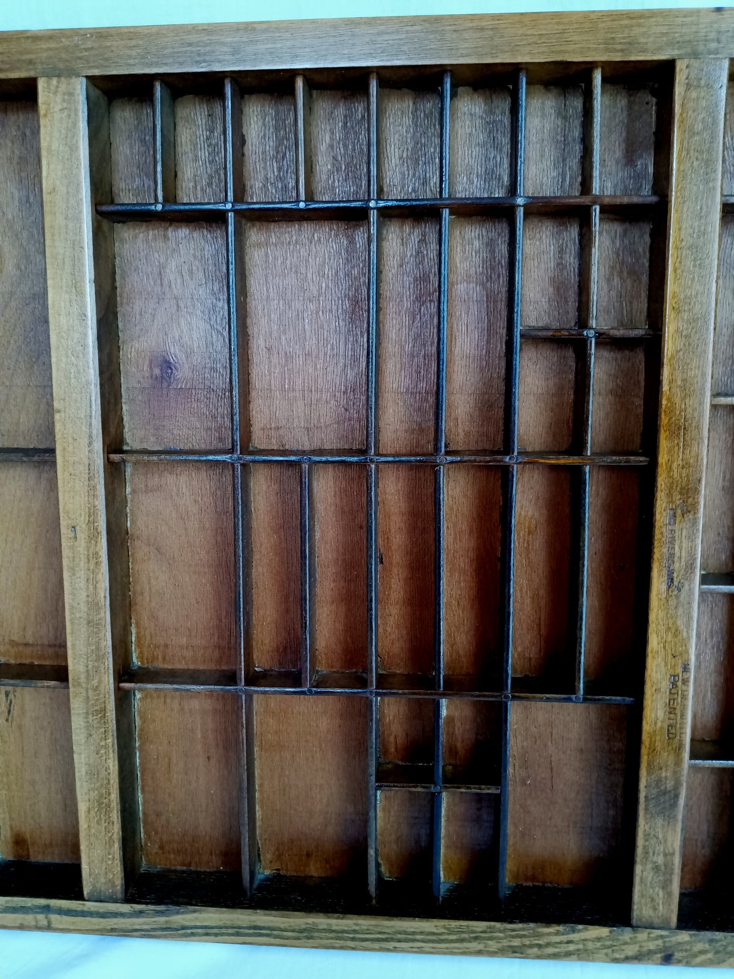 Antique Hamilton Printer Tray Letterpress Drawer Wooden Box 89 Cubbies/Compartments Primitive Shelf Display Jewelry Craft Collectible Rustic