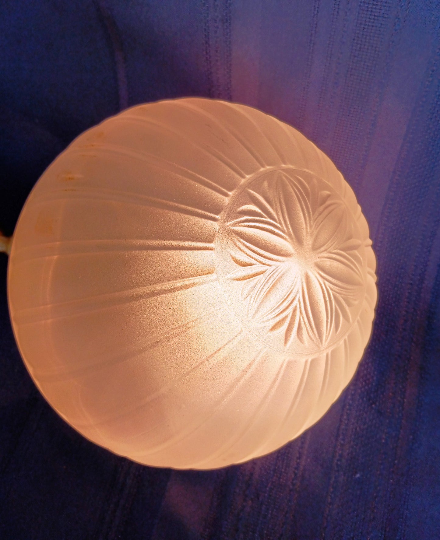 Vintage Frosted Glass Lampshade for Light Fixture Pendant Wall Sconces Replacement Globe 3.25” Fitter