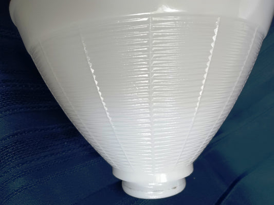 Vintage Milk Glass Diffuser Basket Weave Pattern Torchiere for Floor Table Lamp Medium 8"D Top Replacement Shade 2.25” Fitter