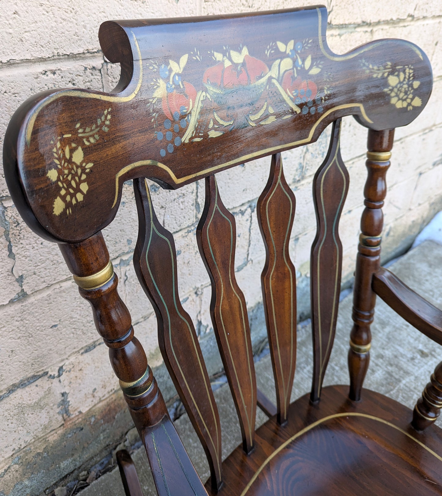 Antique Vintage Old Victorian Style Victorian SOLID Wood Wooden Child Childrens Kids Rocking Chair Rocker