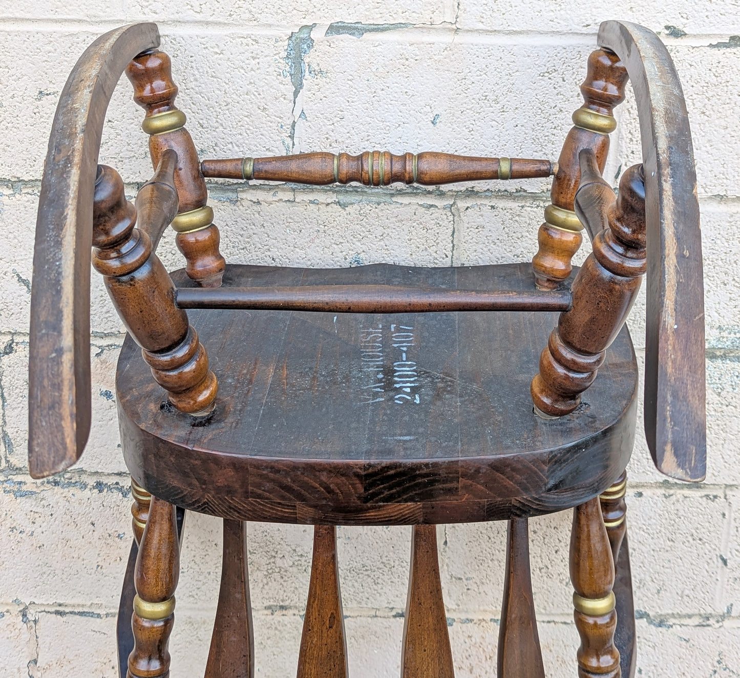 Antique Vintage Old Victorian Style Victorian SOLID Wood Wooden Child Childrens Kids Rocking Chair Rocker