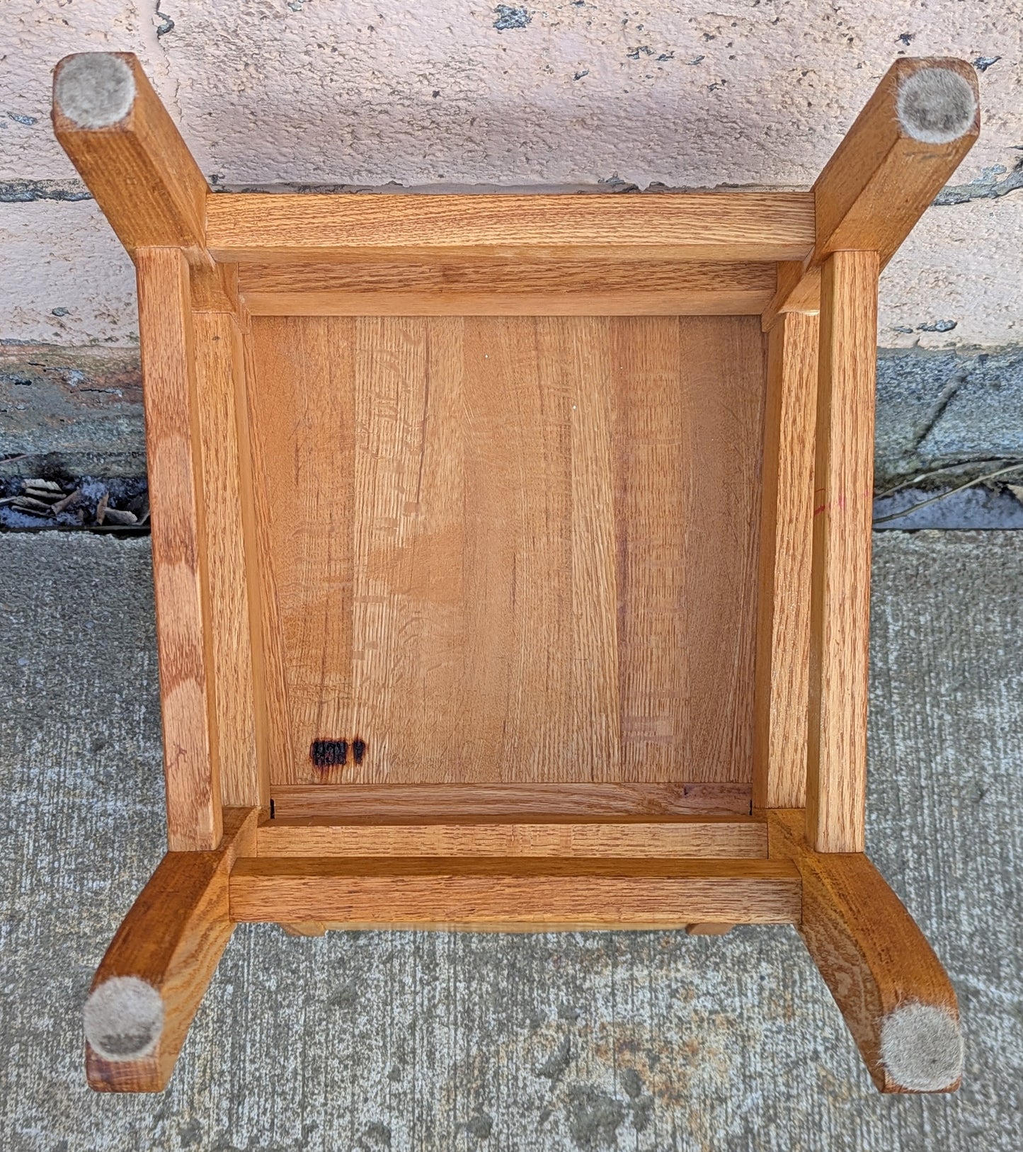 Vintage Antique Old Reclaimed Salvaged Hand Made Crafted SOLID Oak Wood Wooden Side Accent Kids Childs Children Chair