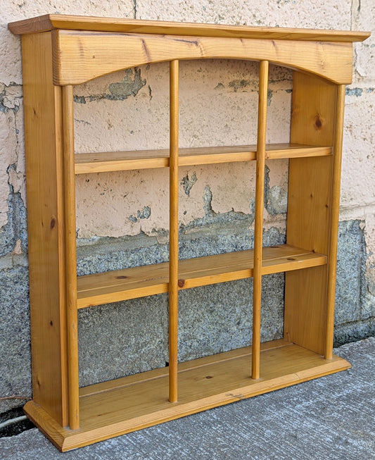 20"H Vintage Old Reclaimed Salvaged SOLID Pine Wood Wooden Wall Mounted Mount Shelf Shelves Cupboard Shelving 3 Tier