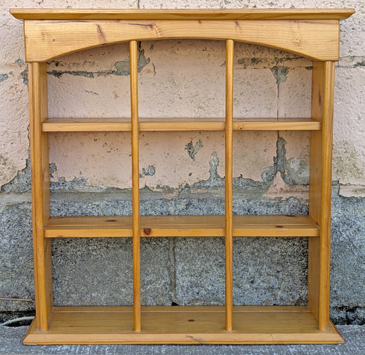 20"H Vintage Old Reclaimed Salvaged SOLID Pine Wood Wooden Wall Mounted Mount Shelf Shelves Cupboard Shelving 3 Tier