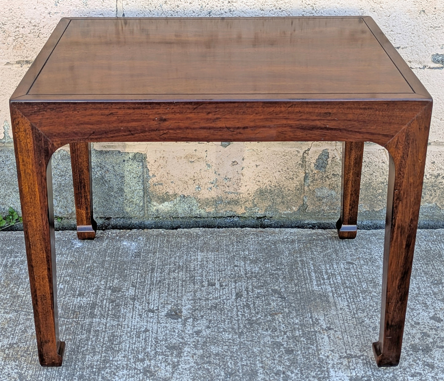 Vintage Antique Old Reclaimed Salvaged Henredon SOLID Mahogany Wood Wooden Side End Hall Table Night Stand Shelf Drawer