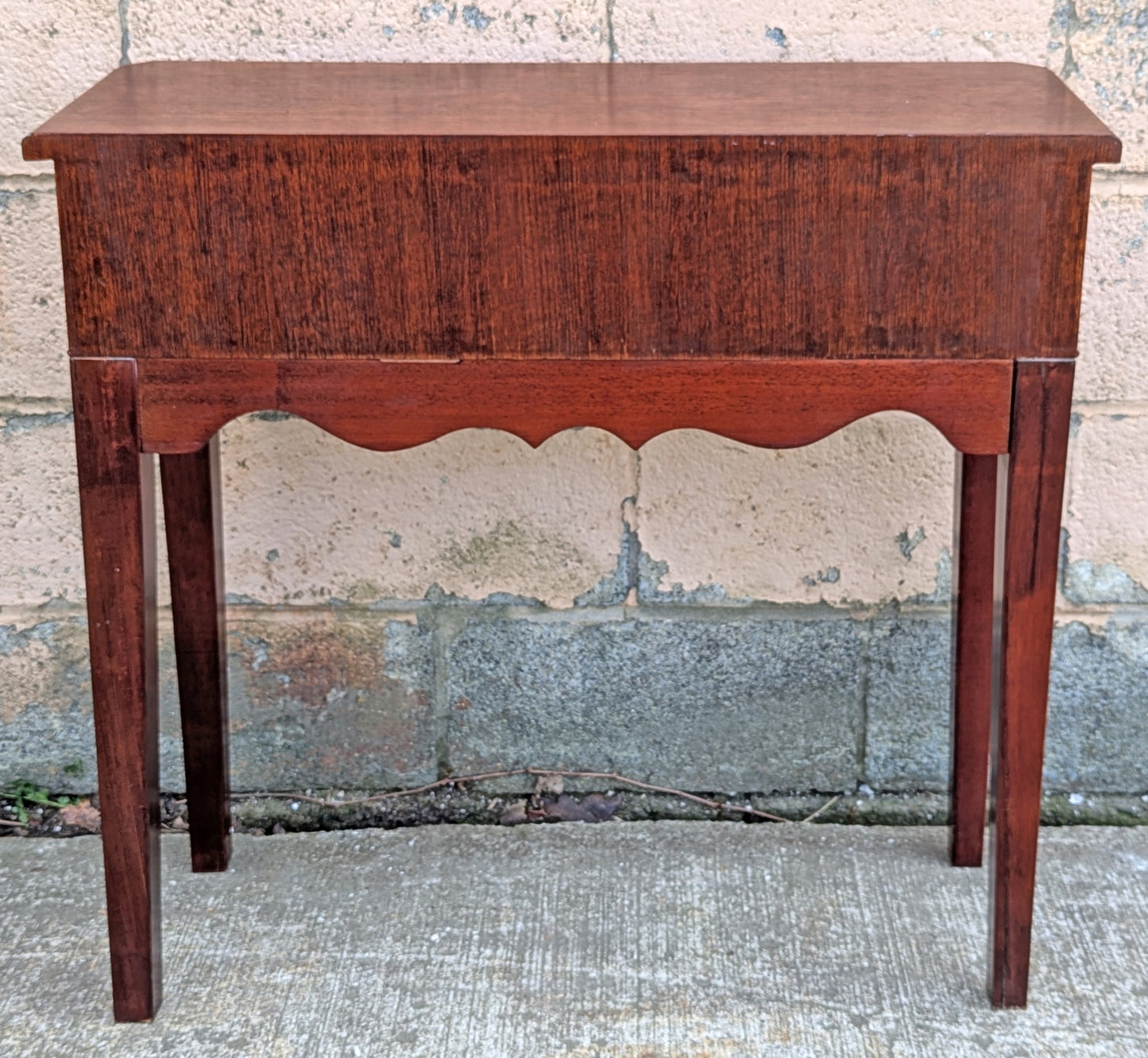 Vintage Antique Old Reclaimed Salvaged SOLID Carved Mahogany Wood Wooden Console Entry Side End Hall Accent Foyer Sofa Lamp Table Stand