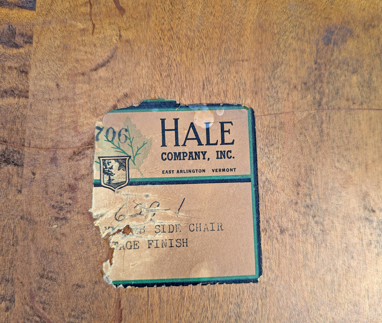 Vintage Antique "Hale Company" Old Reclaimed Salvaged SOLID Maple Hard Wood Formica Wooden Dining Room Set Spindleback Arm Armrest Saddle Chairs Table Leaf