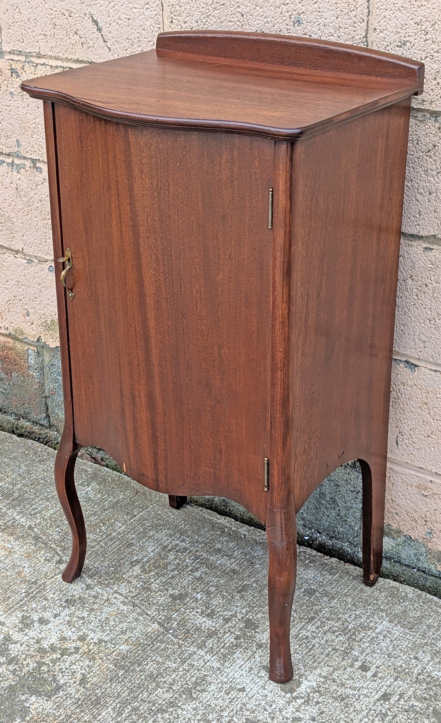 Antique Vintage Old Reclaimed Salvaged "Larkin" SOLID Mahogany Wooden Sheet Music Record Tax File Cabinet Server Side End Accent Table Stand Nightstand Shelf Storage Compartment
