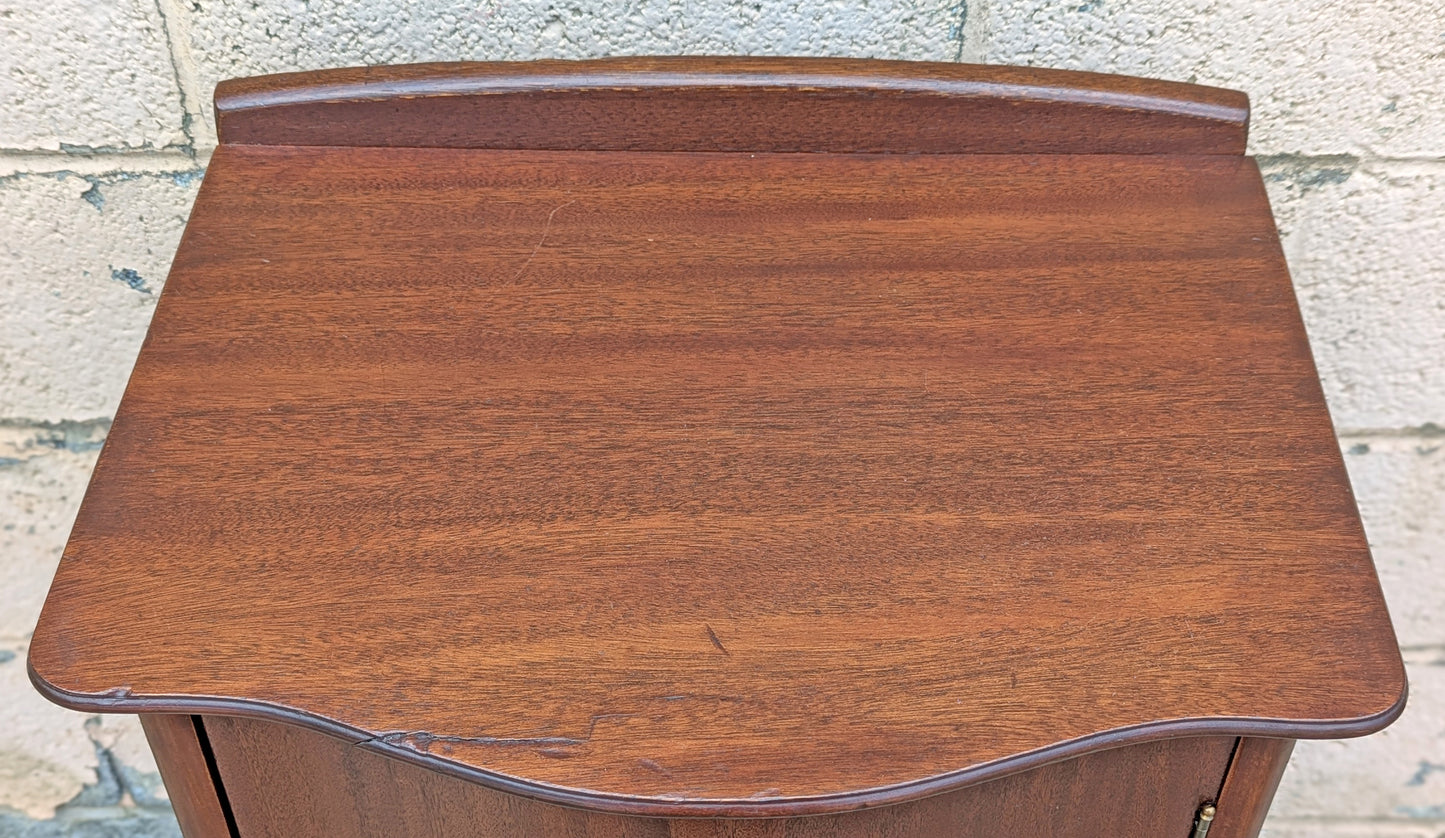 Antique Vintage Old Reclaimed Salvaged "Larkin" SOLID Mahogany Wooden Sheet Music Record Tax File Cabinet Server Side End Accent Table Stand Nightstand Shelf Storage Compartment