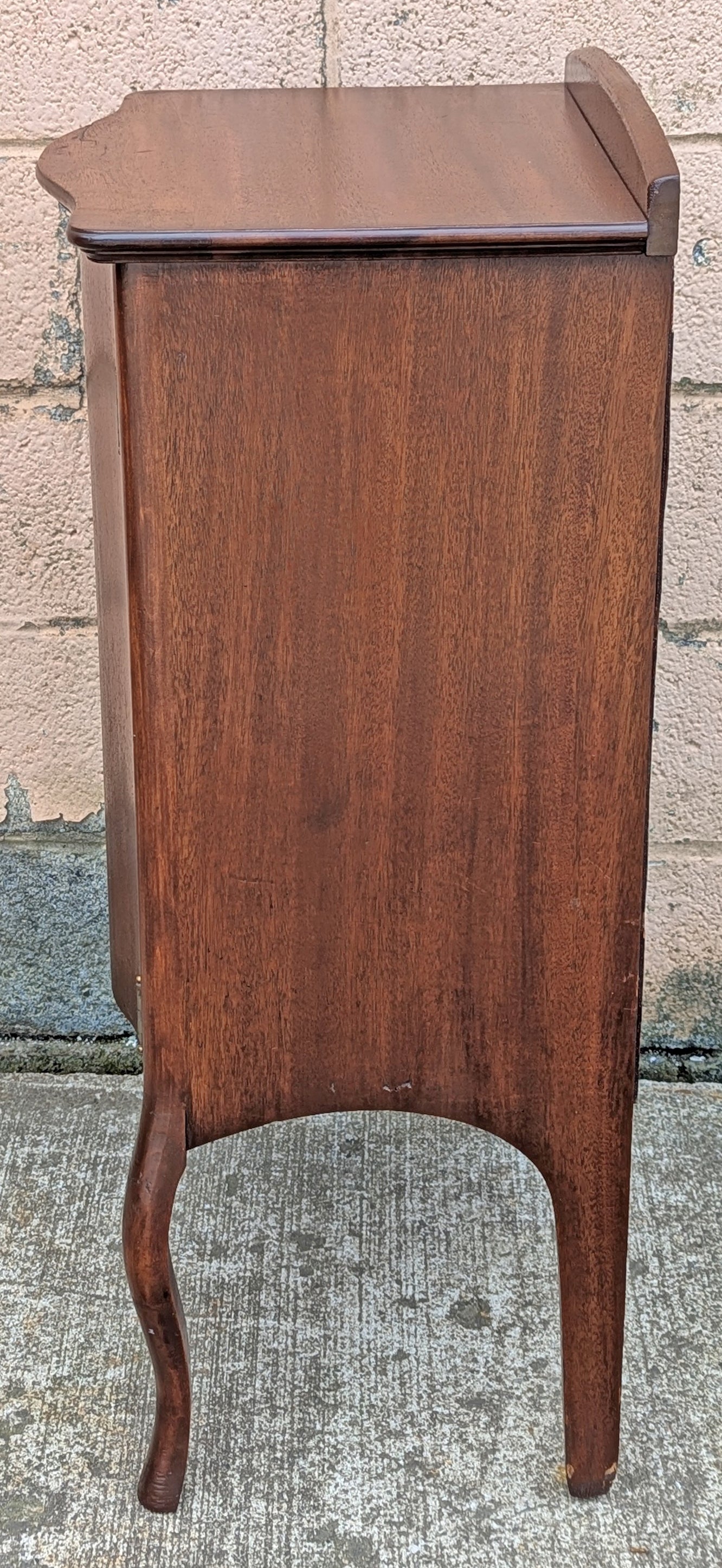 Antique Vintage Old Reclaimed Salvaged "Larkin" SOLID Mahogany Wooden Sheet Music Record Tax File Cabinet Server Side End Accent Table Stand Nightstand Shelf Storage Compartment