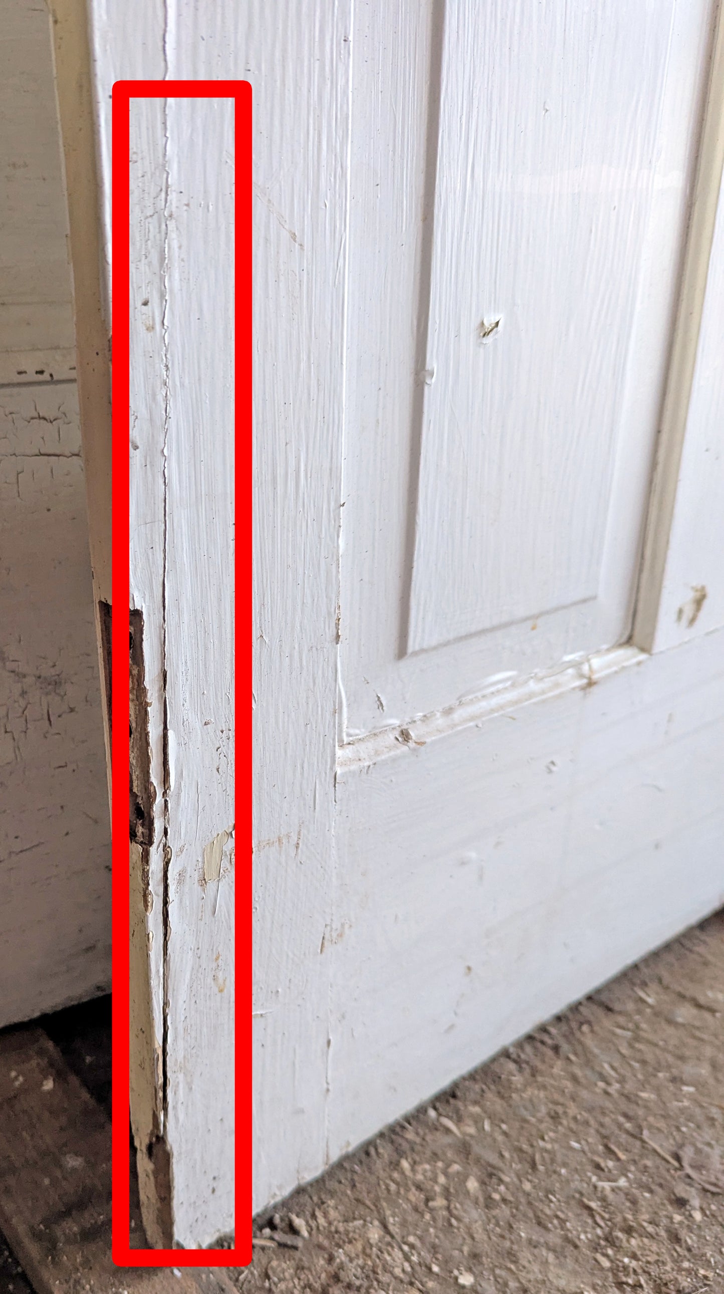 24"x72" Antique Vintage Old Reclaimed Salvaged Victorian SOLID Wood Wooden Interior Door 4 Panels