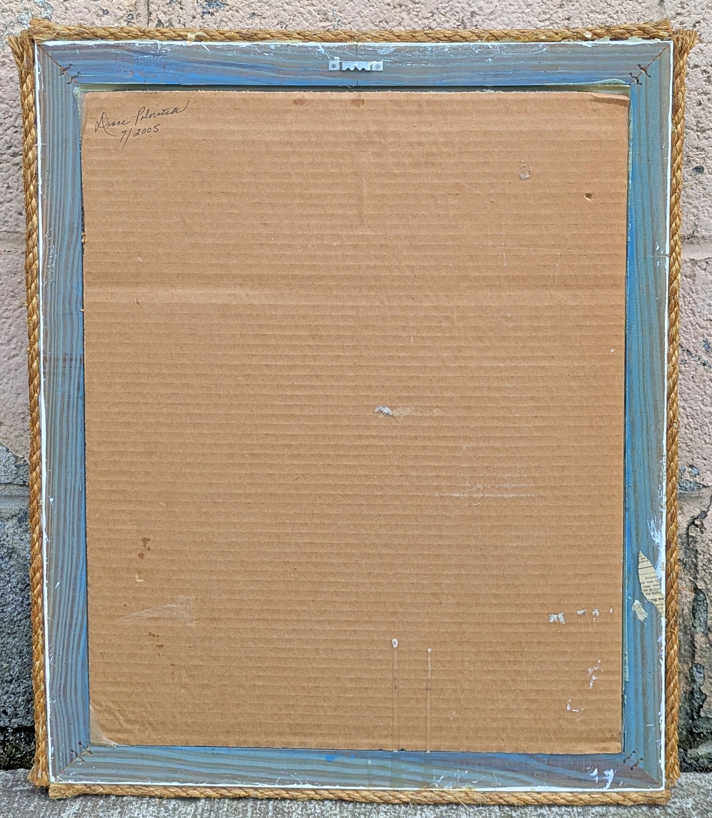 Vintage Old Reclaimed Salvaged Handmade Handcrafted Solid Wood Wooden Wall Mounted Seashell Ocean Beach Mount Accent Bathroom Mirror Glass