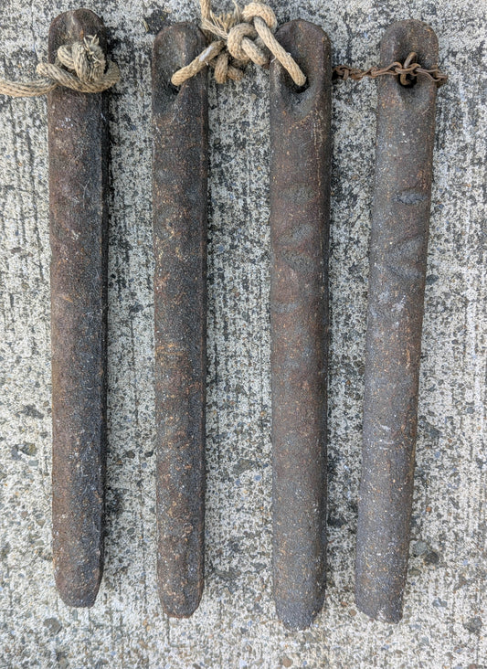 2 available 4.5lb Antique Vintage Old Salvaged Reclaimed Cast Iron Window Sash Counter Weight Hardware