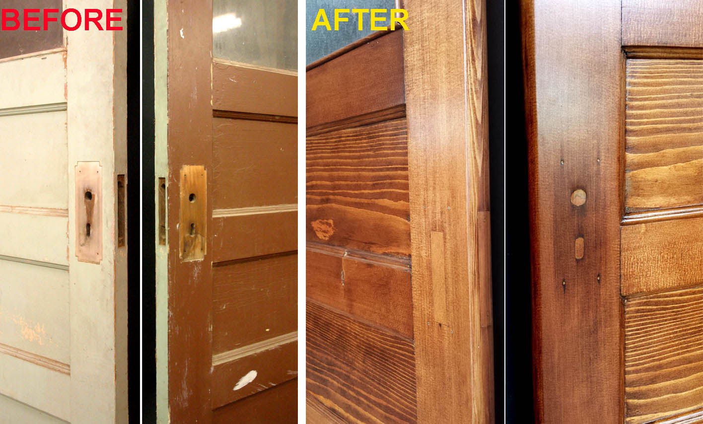 34"x79.5" Antique Vintage Old SOLID Wood Wooden Door Panels Window Pebbled Textured Glass