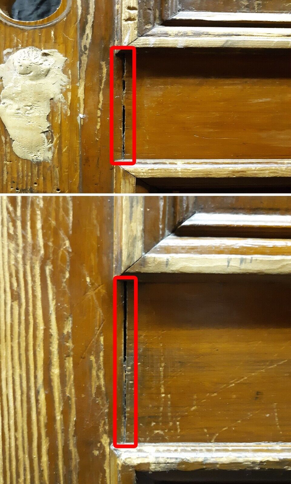 35.5"x93.5"x2" Antique Vintage Old Salvaged Reclaimed Wood Wooden Entry Exterior Door Window Wavy Glass Lite Pane