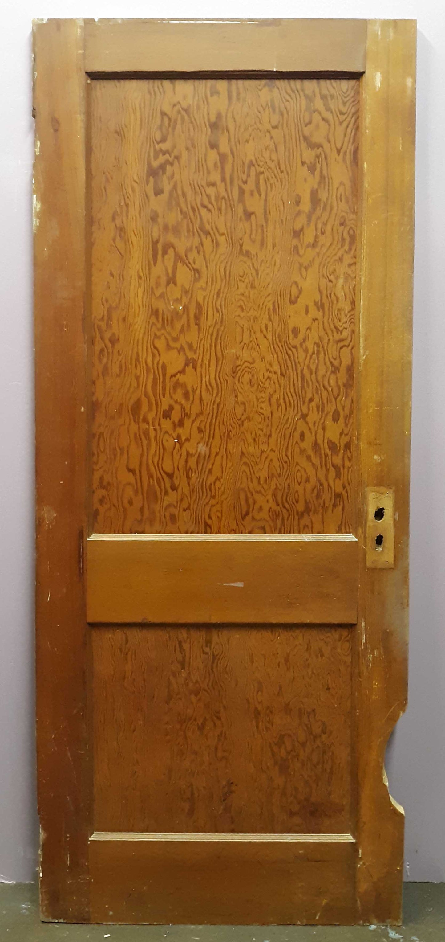 30"x77" Antique Vintage Old Reclaimed Salvaged Interior SOLID Wood Wooden Closet Pantry Door 2 Panels