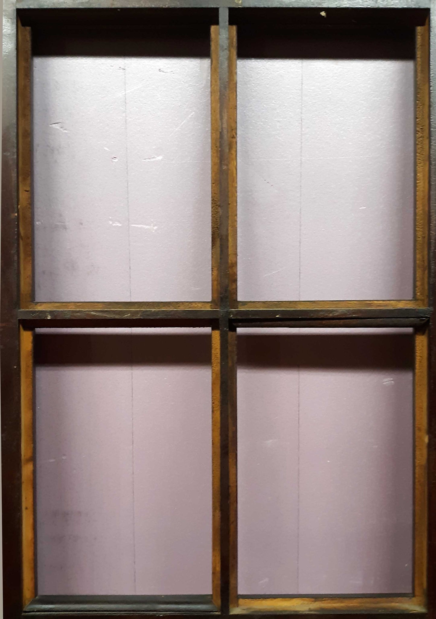26x79.5"x1.75" Antique Vintage Old Wood Wooden Exterior French Door Window Glass