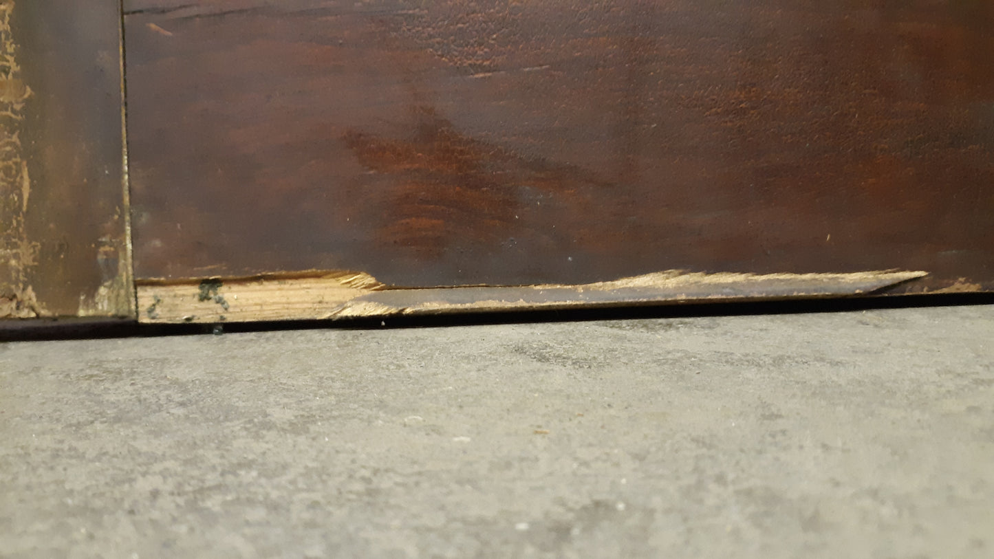 30"x80"x1.75" Antique Vintage Old Wood Wooden Exterior French Door Window Glass