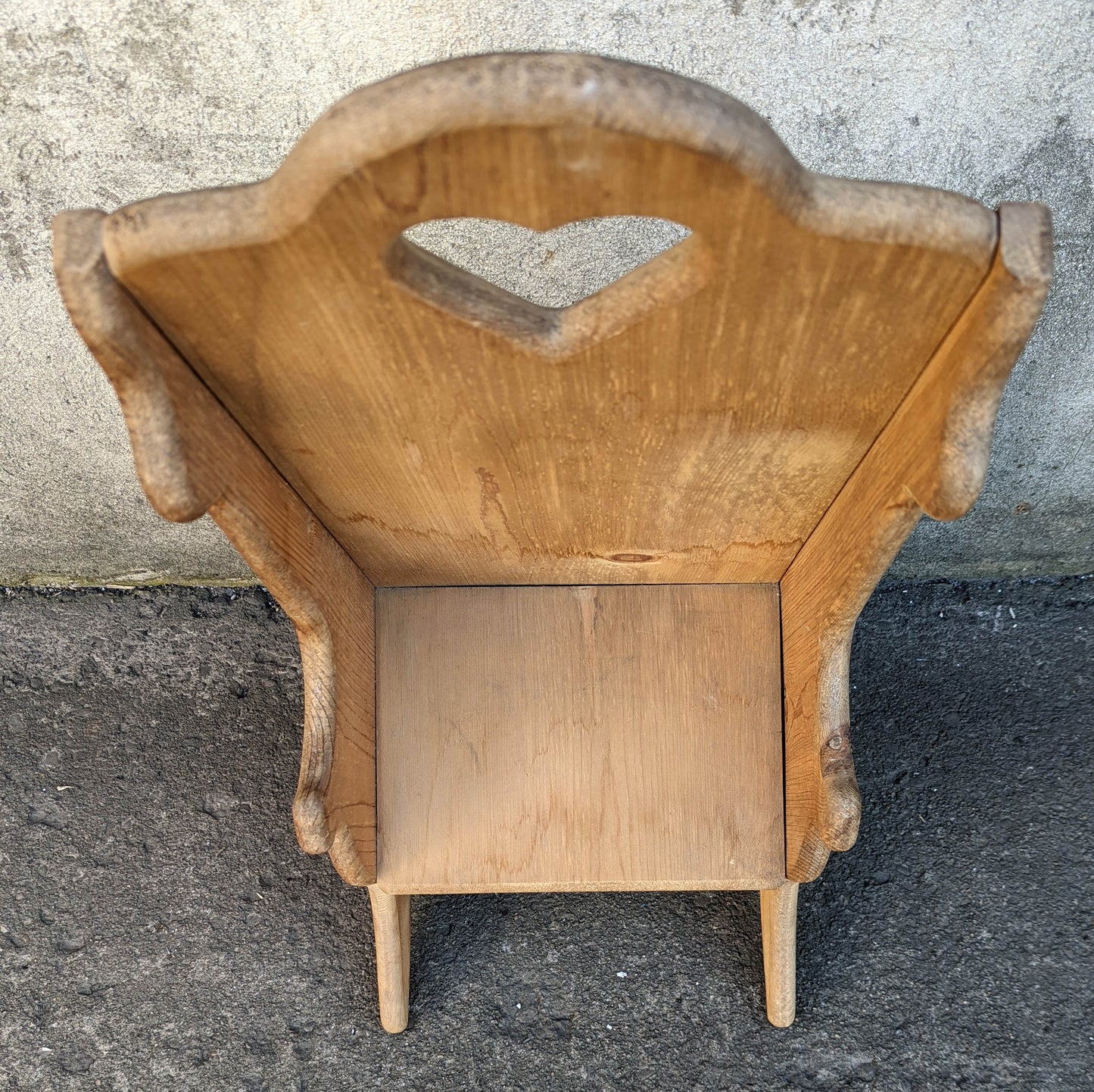 27"H Vintage Old SOLID Pine Wood Wooden Toddler Child Childrens Kids Rocking Chair Rocker Handmade Homemade Home Hand Made