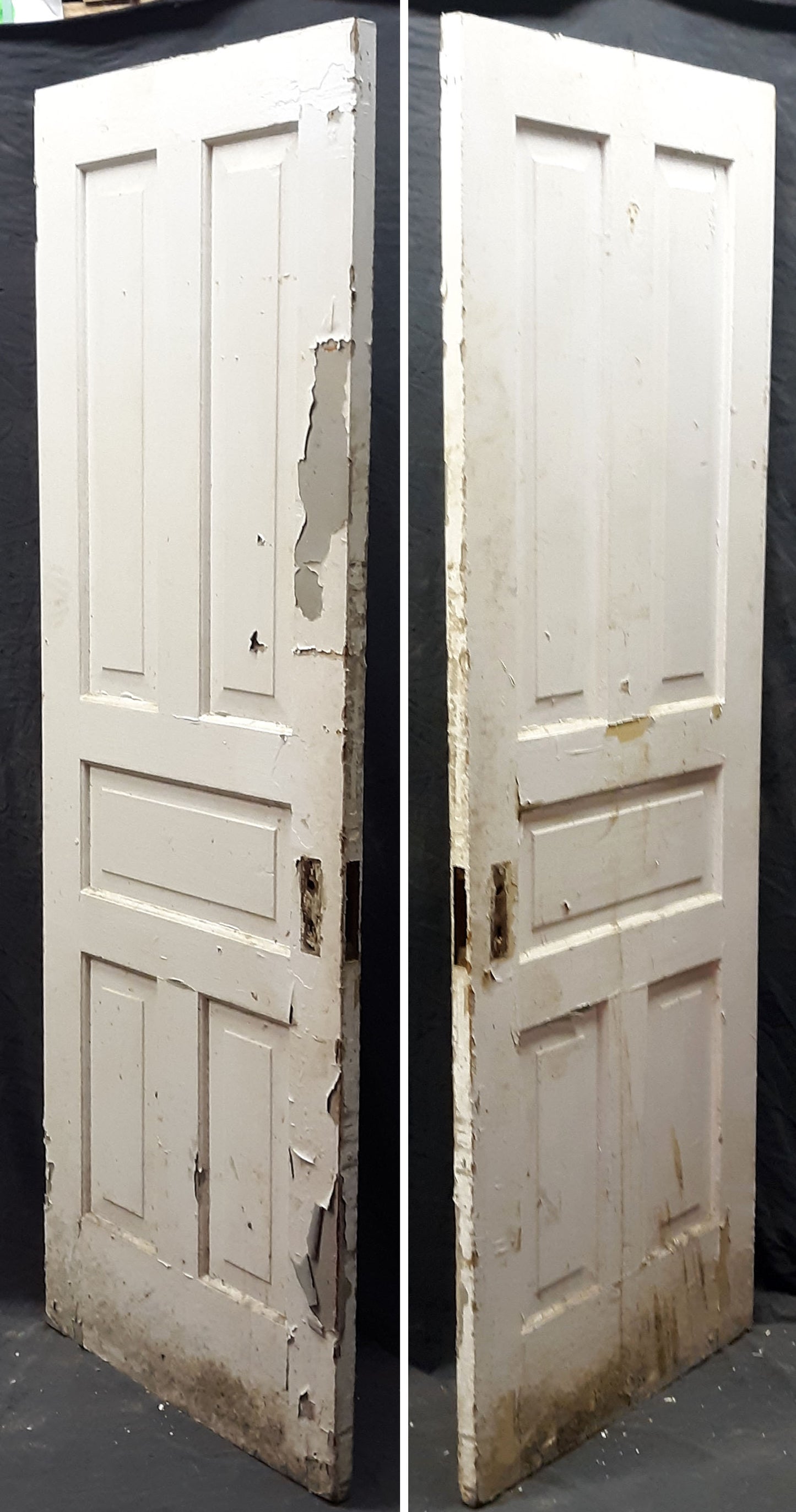 2 available 28"x80" Antique Vintage Old Reclaimed Salvaged SOLID Wood Wooden Interior Closet Doors 5 Panels