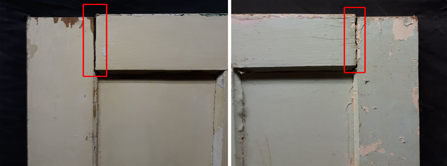 2 available 28"x80" Antique Vintage Old Reclaimed Salvaged SOLID Wood Wooden Interior Closet Doors 5 Panels