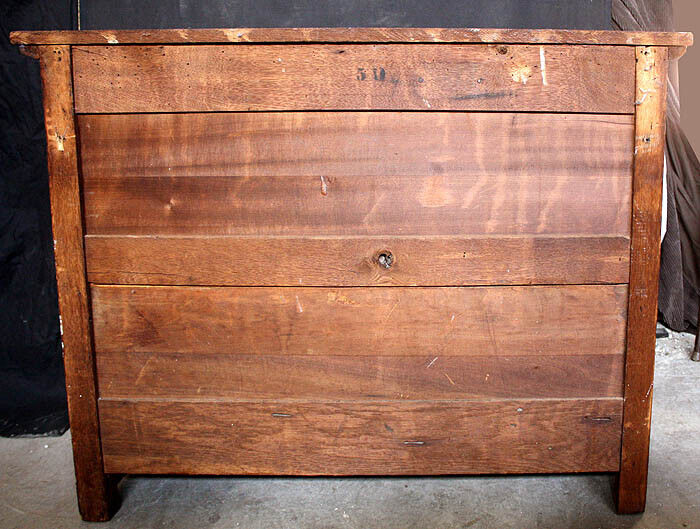 Antique Vintage Old Reclaimed Salvaged Victorian Eastlake Oak Wood Wooden Dresser Chest Vanity Beveled Mirror Key
