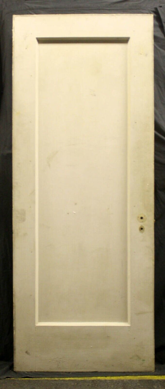 30"x79"x1.75" Antique Vintage Old Reclaimed Salvaged Solid Wooden Wood Interior Door Mirror