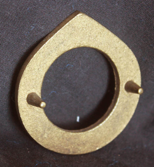 2"x2" Vintage NOS Antique Old Reclaimed Salvaged SOLID Cast Brass Door Cylinder Mortise Key Hole Plate