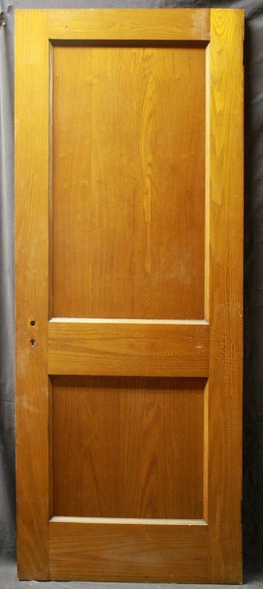 30"x78" Antique Vintage Old Reclaimed Salvaged Interior Chestnut Wood Wooden Door 2 Panels