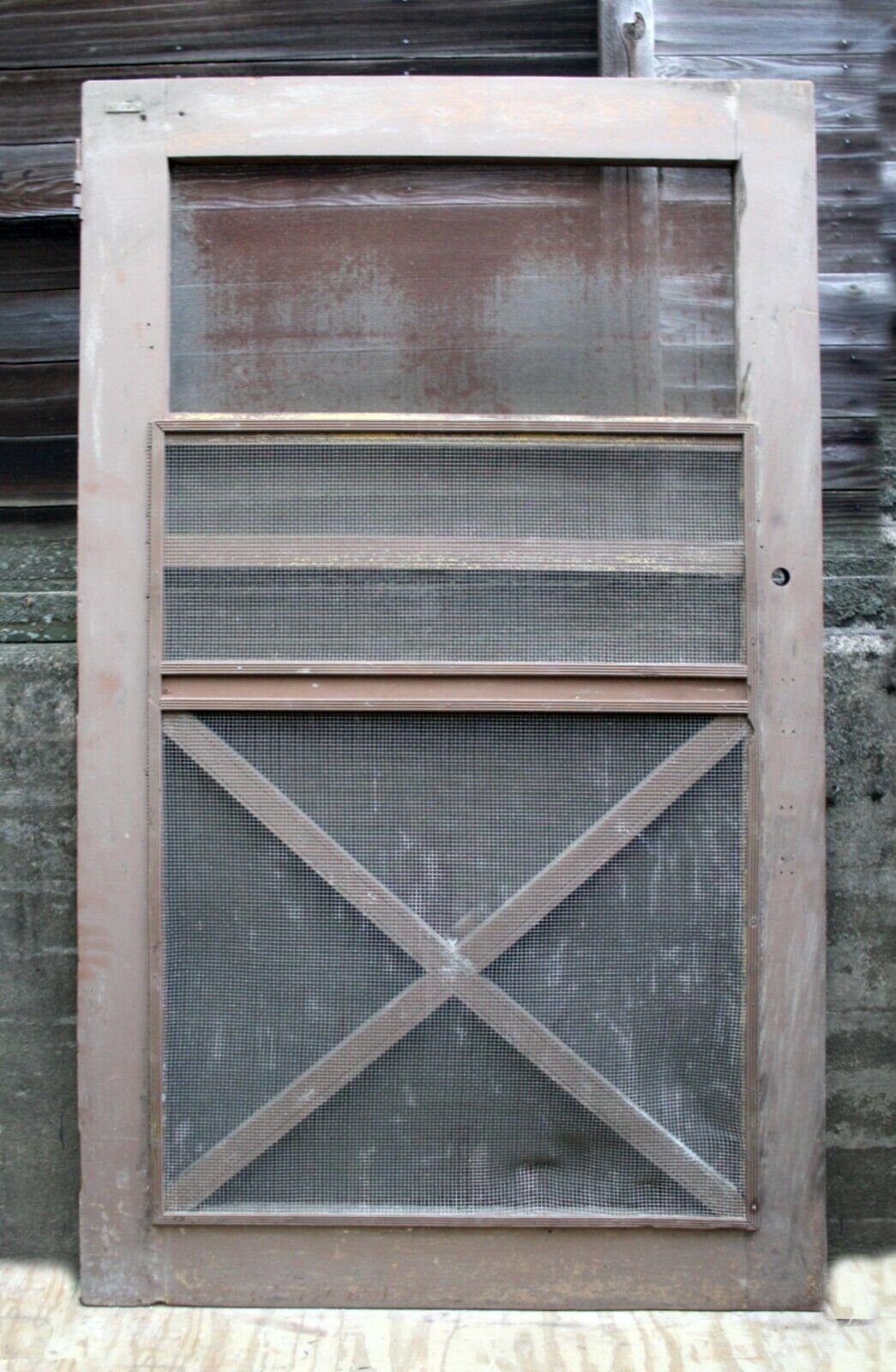 4 available 48"x83" Antique Vintage Old Reclaimed Salvaged Wood Wooden Factory Barn Door Metal Screen
