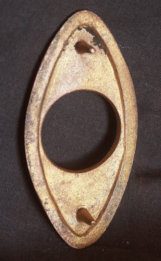 1.75"x3.5" Vintage NOS Antique SOLID Bronze Door Cylinder Mortise Key Hole Plate