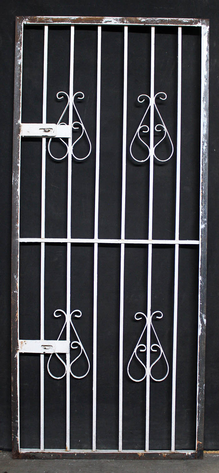 2 available 30"x71" Vintage Antique Old Reclaimed Salvaged Steel Metal Gate Exterior Storm Screen Door Frame