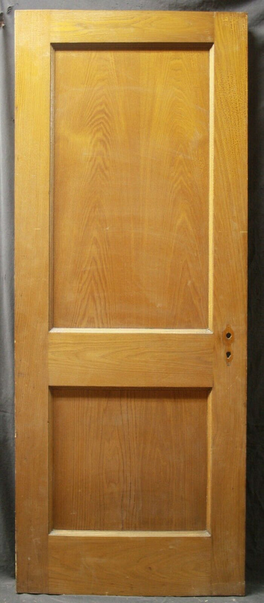 30"x78" Antique Vintage Old Reclaimed Salvaged Interior Chestnut Wood Wooden Door 2 Panels