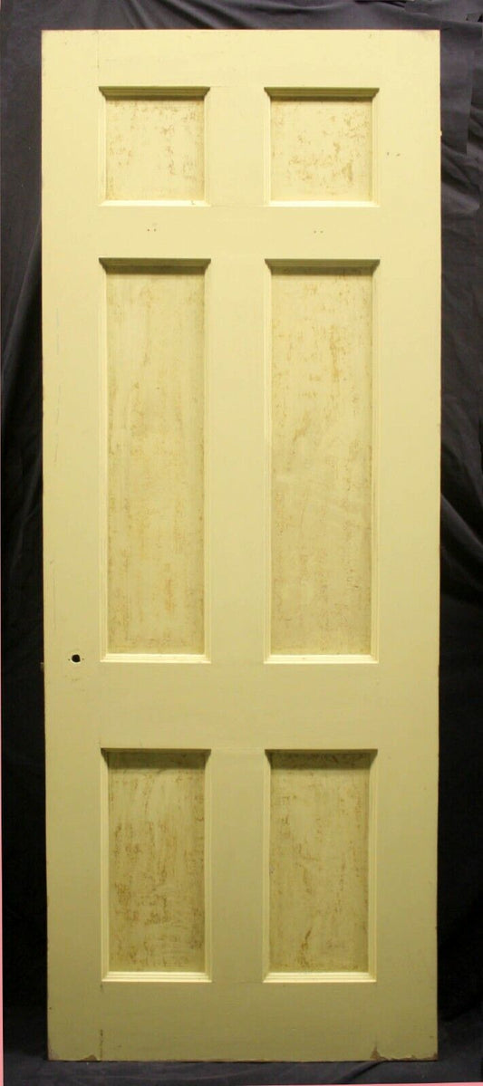 30"x83"x1.75" Antique Vintage Old Reclaimed Salvaged Solid Wood Interior Pantry Door Mirror Panels