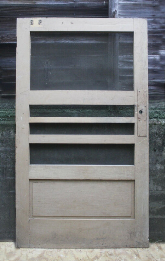 2 available 48"x84" Antique Vintage Old Reclaimed Salvaged Wood Wooden Factory Barn Door Metal Screen