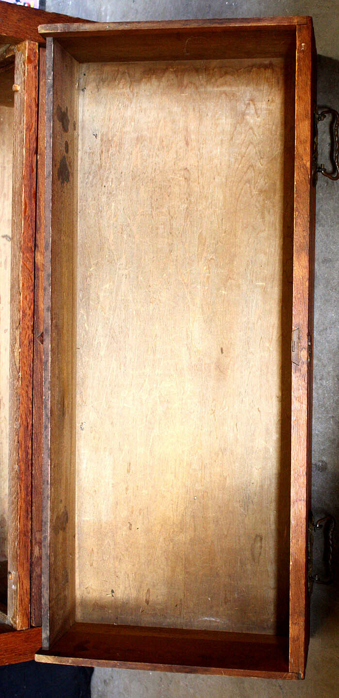 Antique Vintage Old Reclaimed Salvaged Victorian Eastlake Oak Wood Wooden Dresser Chest Vanity Beveled Mirror Key