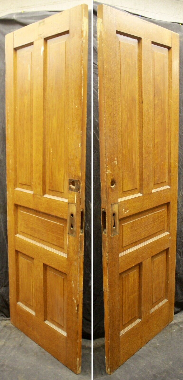 3 available 29.5"x79" Antique Vintage Old Reclaimed Salvaged SOLID Wood Wooden Interior Doors 5 Panels