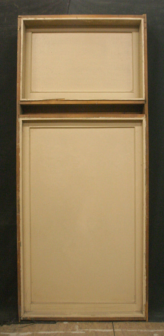 2 available 34"x81" Framed Antique Vintage Old Reclaimed Salvaged Wood Wooden Casement Window Transom Textured Glass